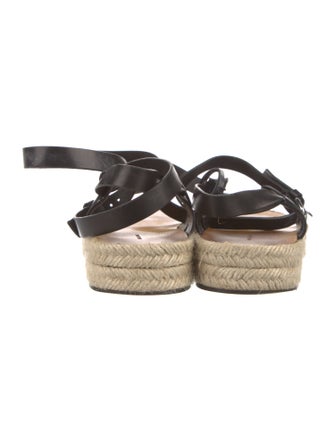 Isabel Marant Leather Braided Accents Espadrilles