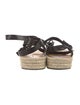 Isabel Marant Leather Braided Accents Espadrilles