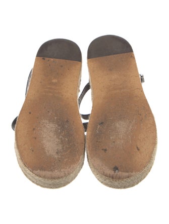 Isabel Marant Leather Braided Accents Espadrilles