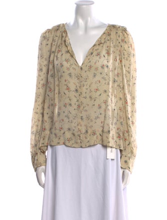 Isabel Marant Silk Floral Print Blouse