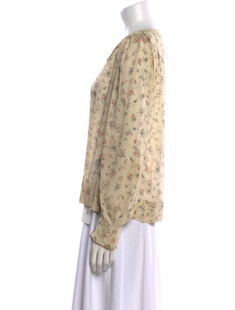 Isabel Marant Silk Floral Print Blouse