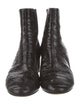 Isabel Marant Patent Leather Grosgrain Trim Chelsea Boots