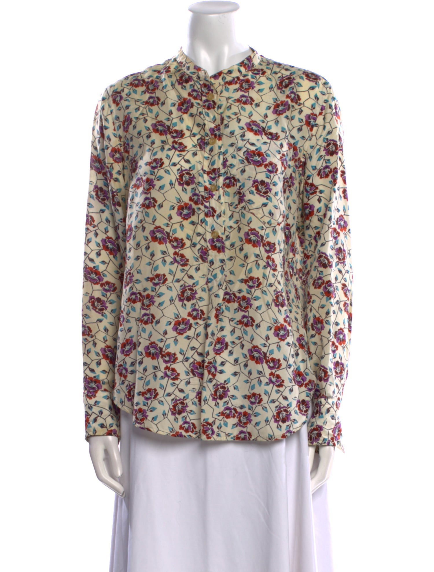 Isabel Marant Silk Floral Print Blouse