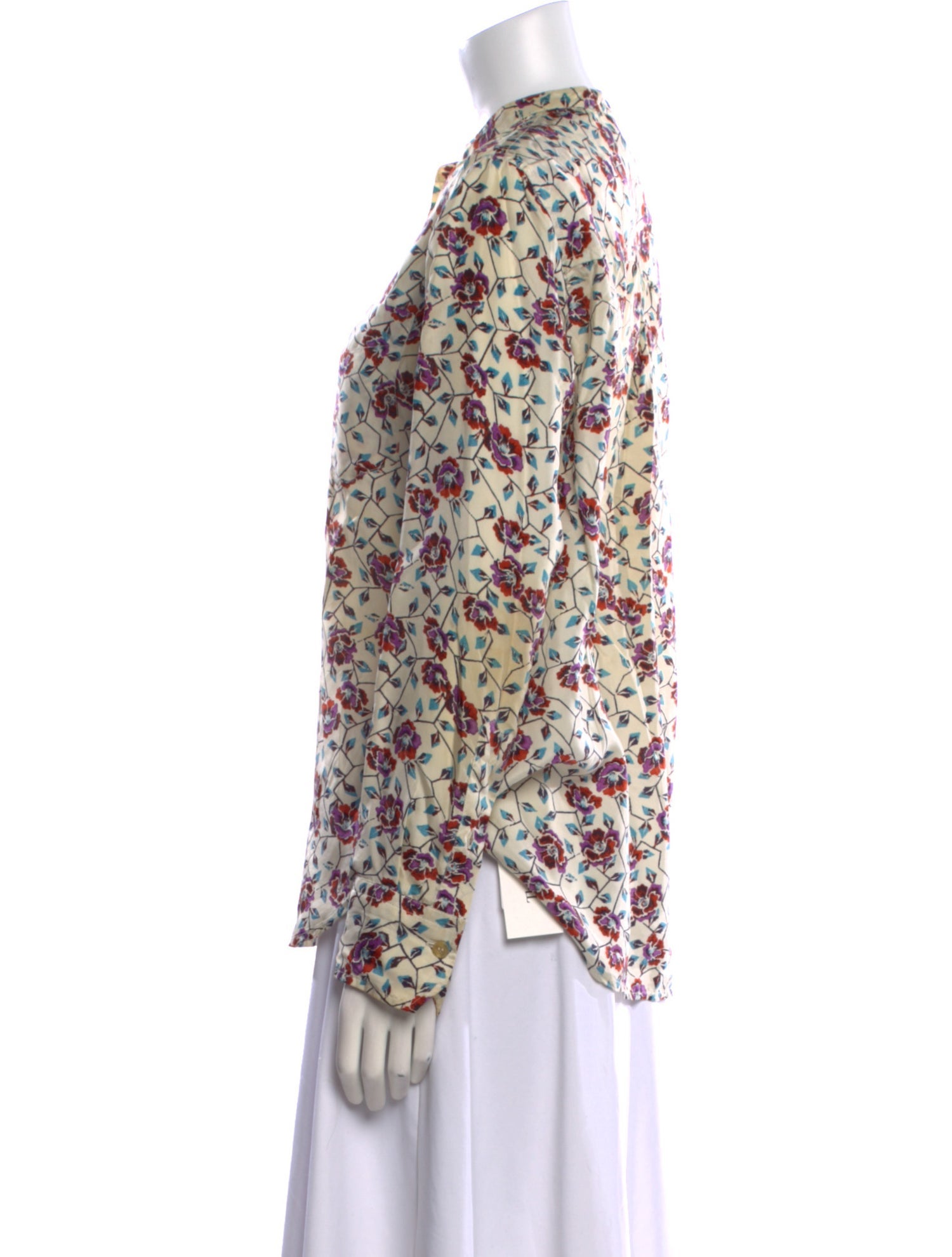 Isabel Marant Silk Floral Print Blouse