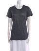 Isabel Marant Linen Scoop Neck T-Shirt