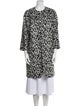 Isabel Marant Virgin Wool Animal Print Faux Fur Coat