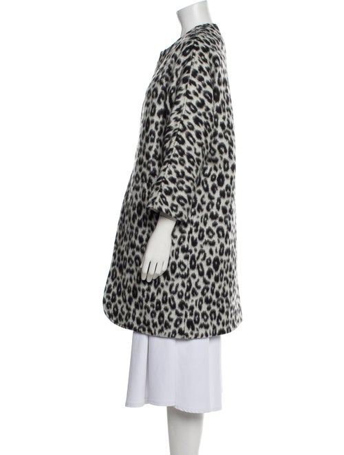 Isabel Marant Virgin Wool Animal Print Faux Fur Coat