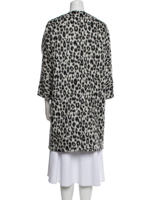 Isabel Marant Virgin Wool Animal Print Faux Fur Coat