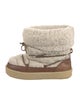 Isabel Marant Shearling Lace-Up Boots
