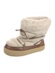 Isabel Marant Shearling Lace-Up Boots