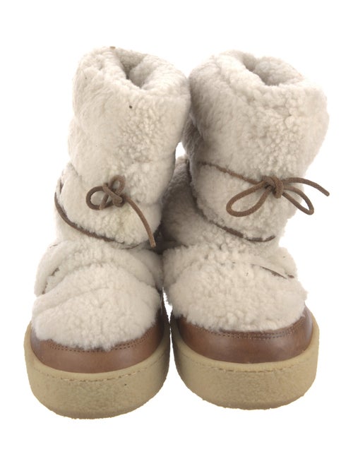 Isabel Marant Shearling Lace-Up Boots