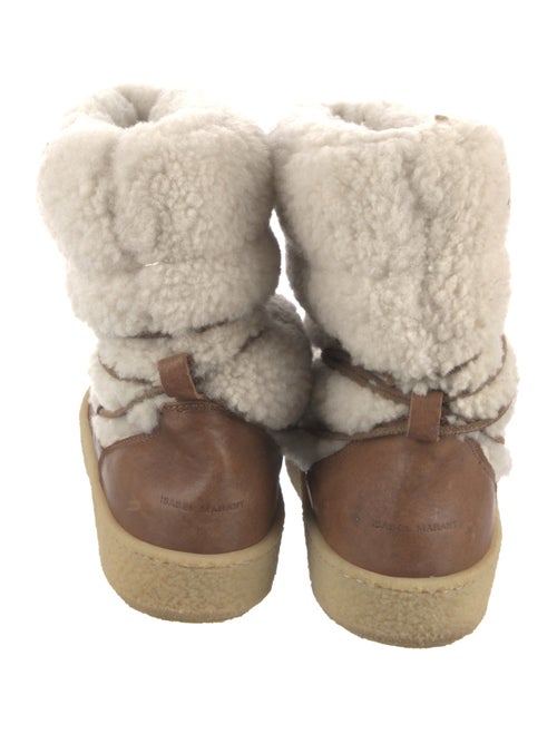 Isabel Marant Shearling Lace-Up Boots