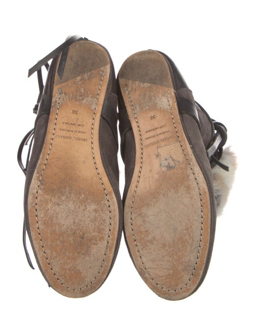 Isabel Marant Suede Fur Trim Boots