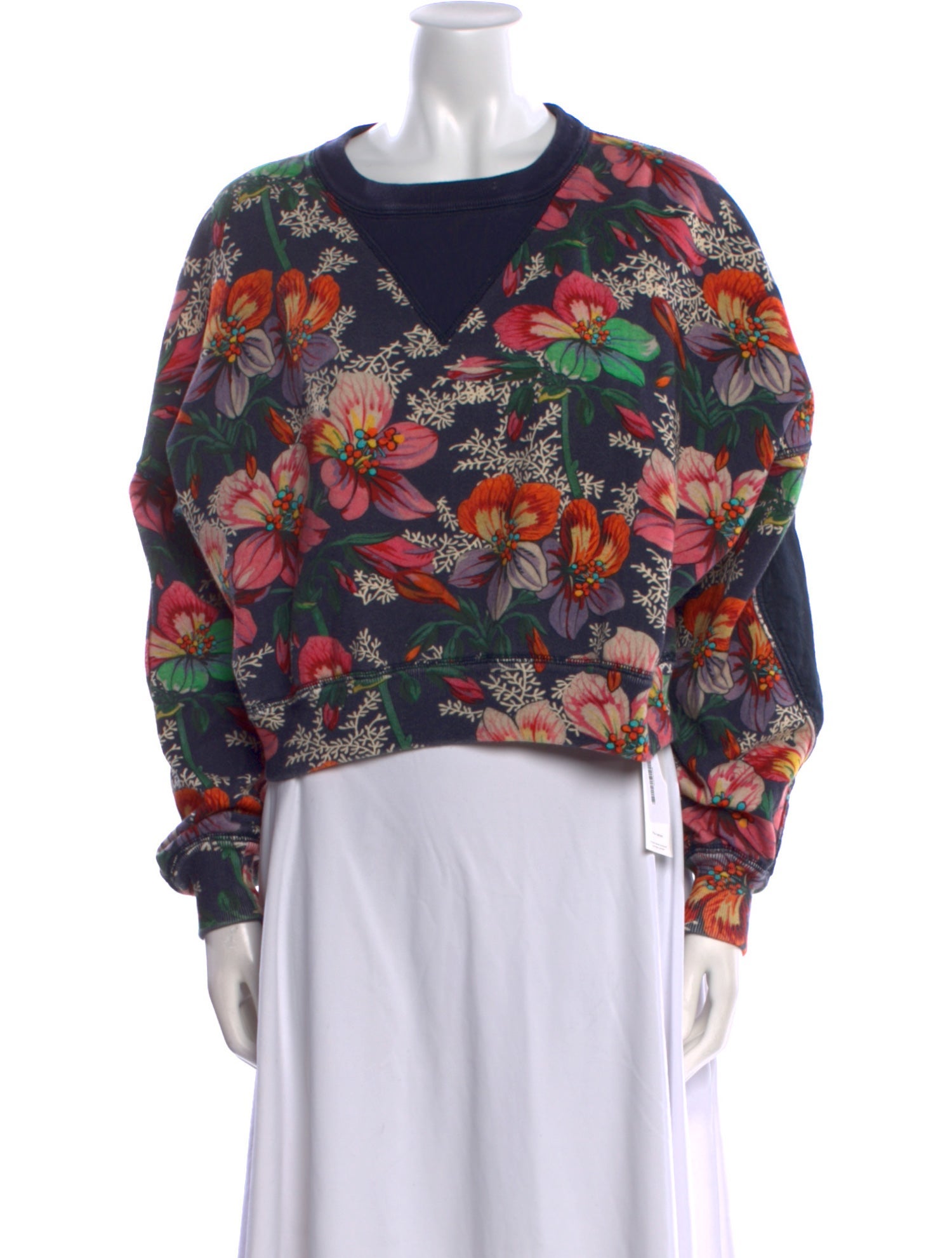 Isabel Marant Floral Print Off-The-Shoulder Sweatshirt