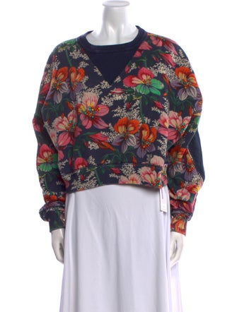 Isabel Marant Floral Print Off-The-Shoulder Sweatshirt
