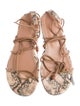 Isabel Marant Snakeskin Animal Print Gladiator Sandals