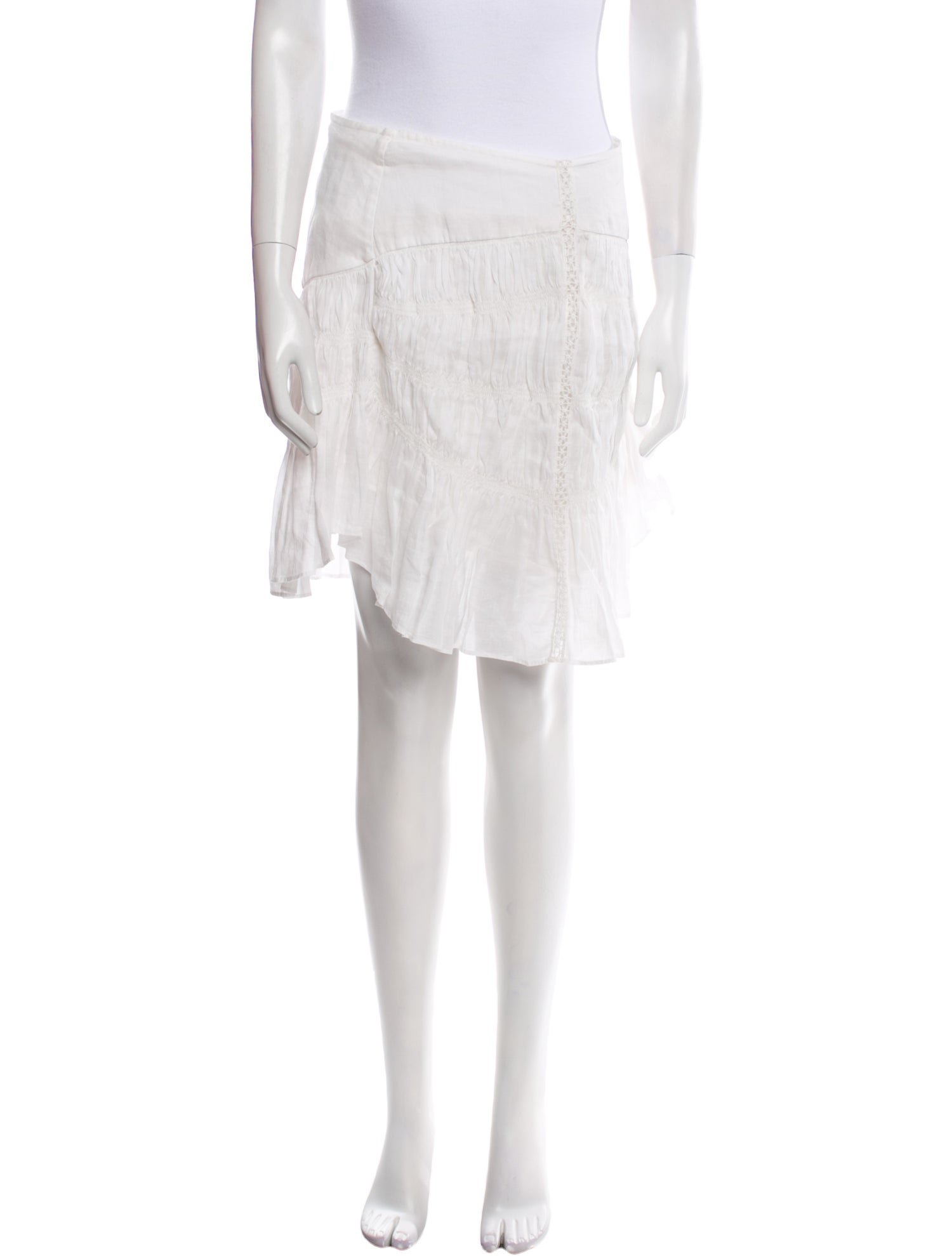 Isabel Marant Pleated Accents Knee-Length Skirt