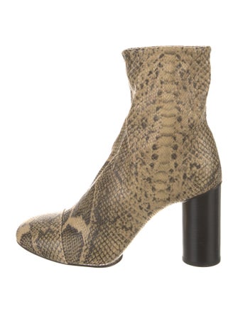 Isabel Marant Snakeskin Animal Print Sock Boots