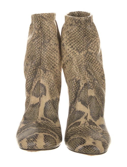 Isabel Marant Snakeskin Animal Print Sock Boots