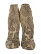 Isabel Marant Snakeskin Animal Print Sock Boots