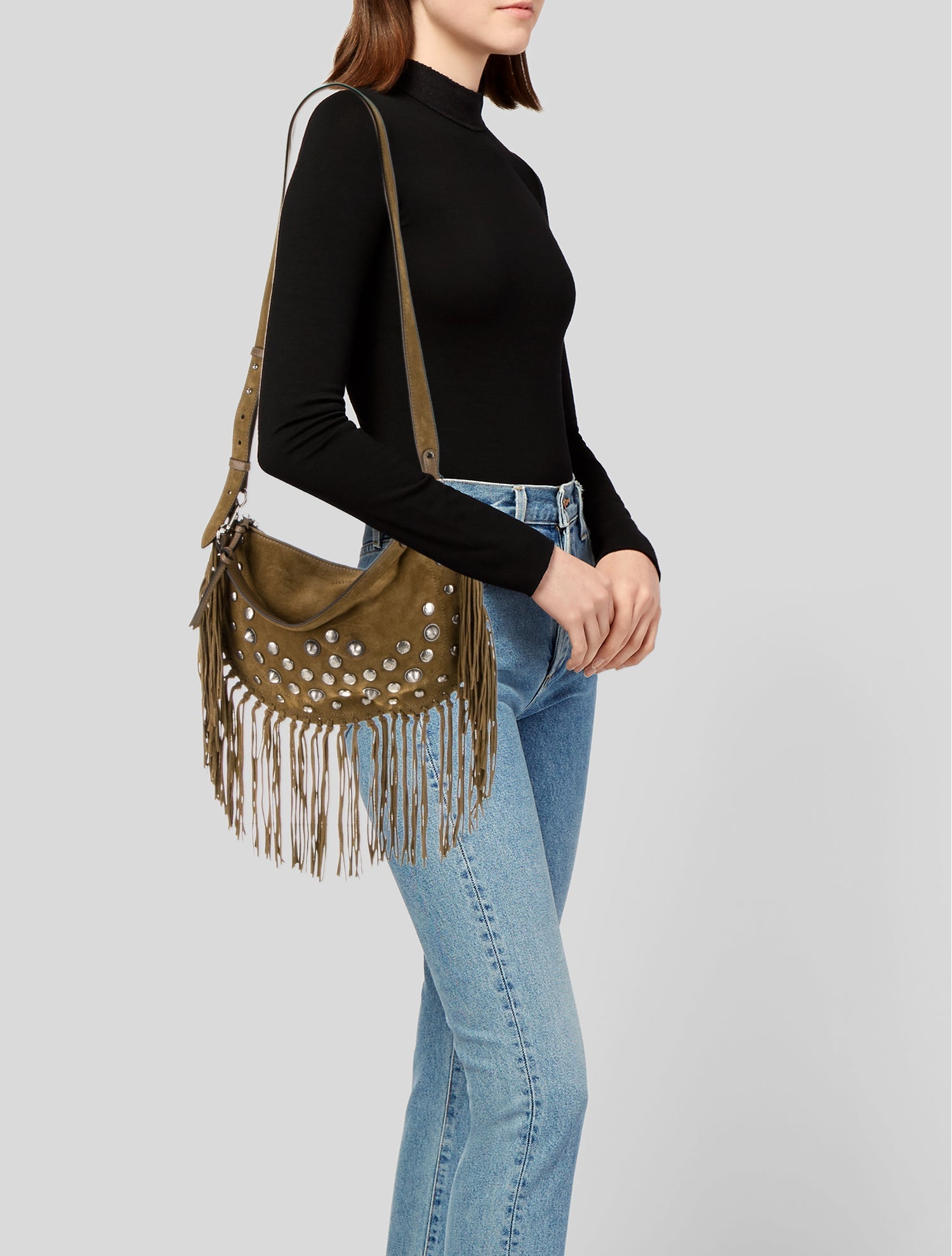 Isabel Marant Suede Top Handle Bag