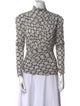 Isabel Marant Printed Mock Neck Blouse