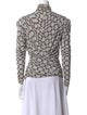 Isabel Marant Printed Mock Neck Blouse