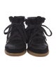 Isabel Marant Leather Wedge Sneakers