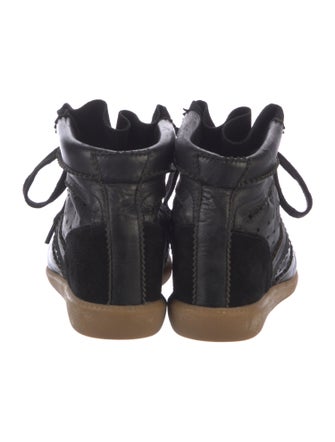 Isabel Marant Leather Wedge Sneakers