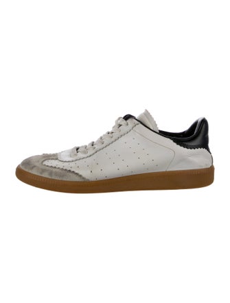 Isabel Marant Leather Lasercut Accents Sneakers
