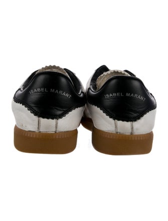 Isabel Marant Leather Lasercut Accents Sneakers