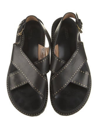 Isabel Marant Leather Slingback Sandals