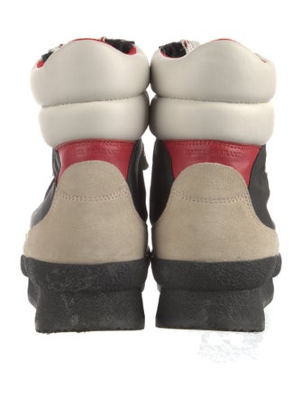 Isabel Marant Suede Colorblock Pattern Wedge Sneakers