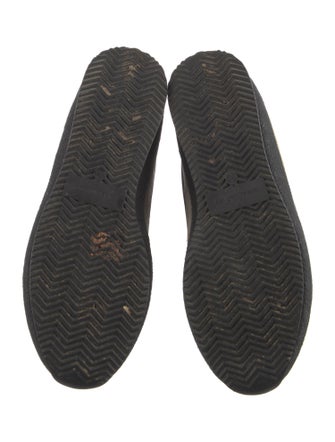 Isabel Marant Suede Colorblock Pattern Wedge Sneakers