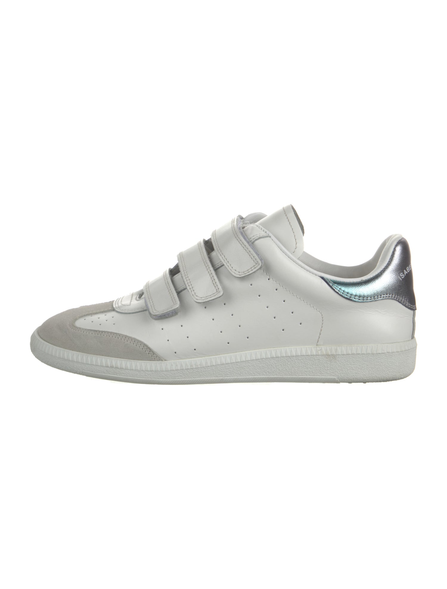 Isabel Marant Leather Colorblock Pattern Sneakers