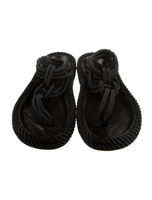 Isabel Marant Braided Accents T-Strap Sandals