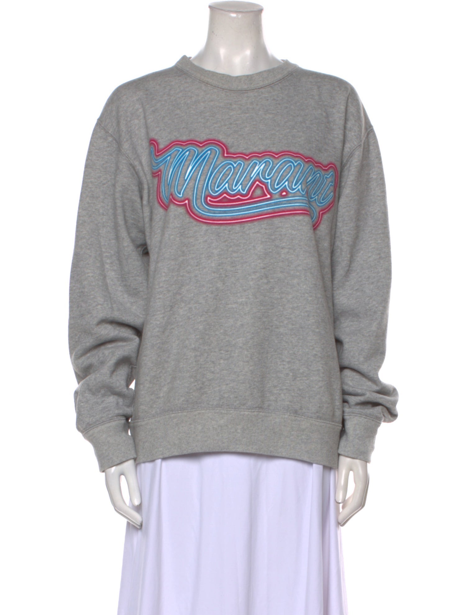 Isabel Marant Graphic Print Crew Neck Sweatshirt