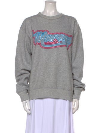 Isabel Marant Graphic Print Crew Neck Sweatshirt