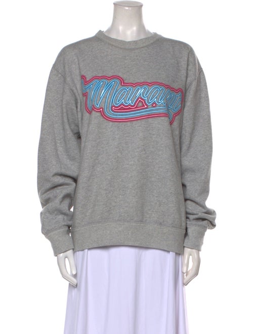 Isabel Marant Graphic Print Crew Neck Sweatshirt
