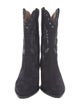 Isabel Marant Suede Embroidered Accent Western Boots