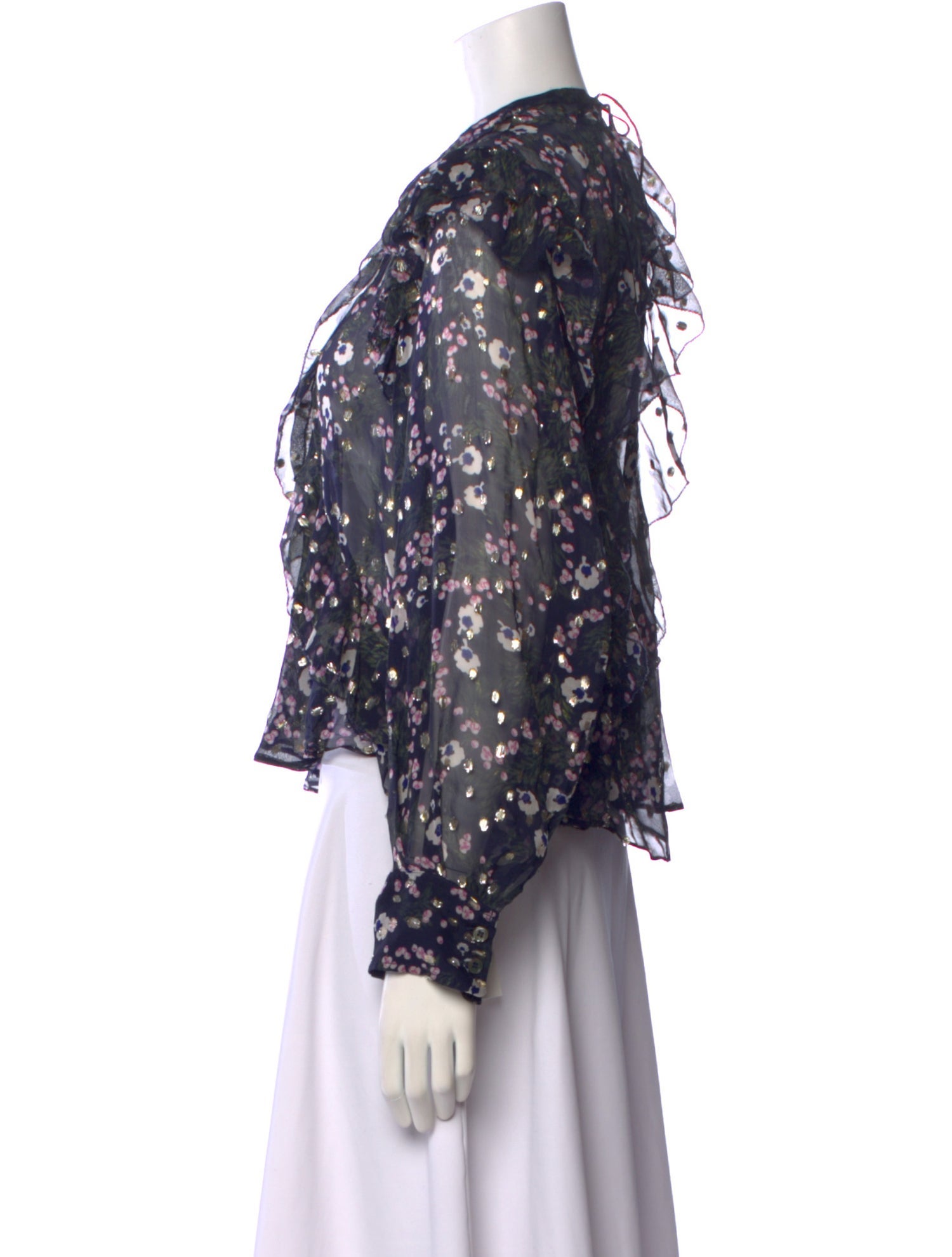 Isabel Marant Silk Floral Print Blouse