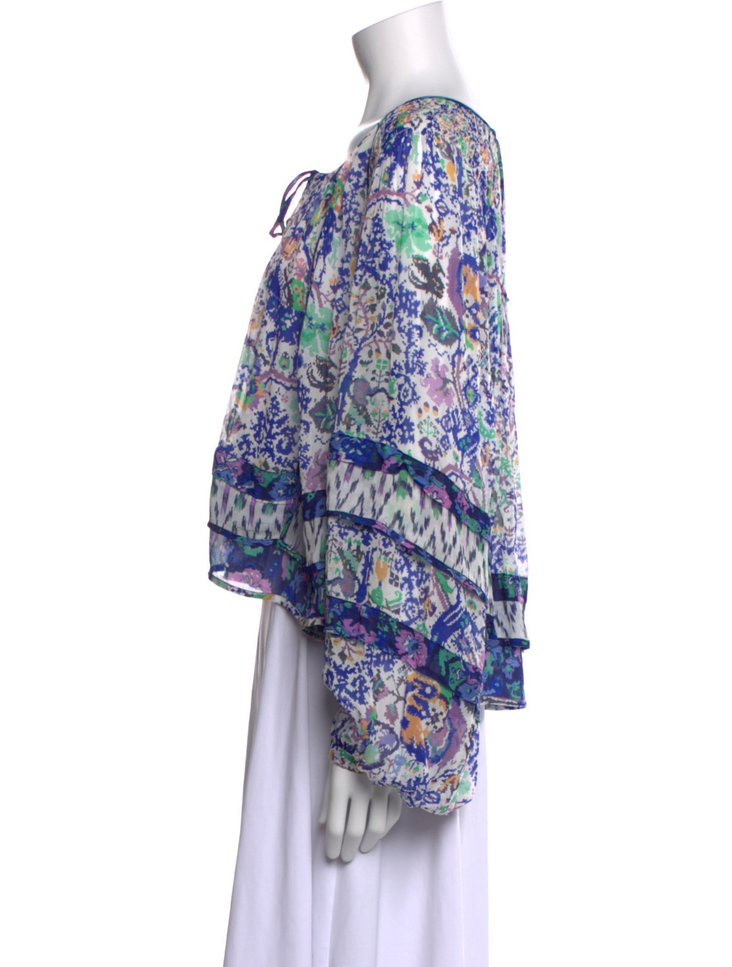 Isabel Marant Floral Print Scoop Neck Blouse