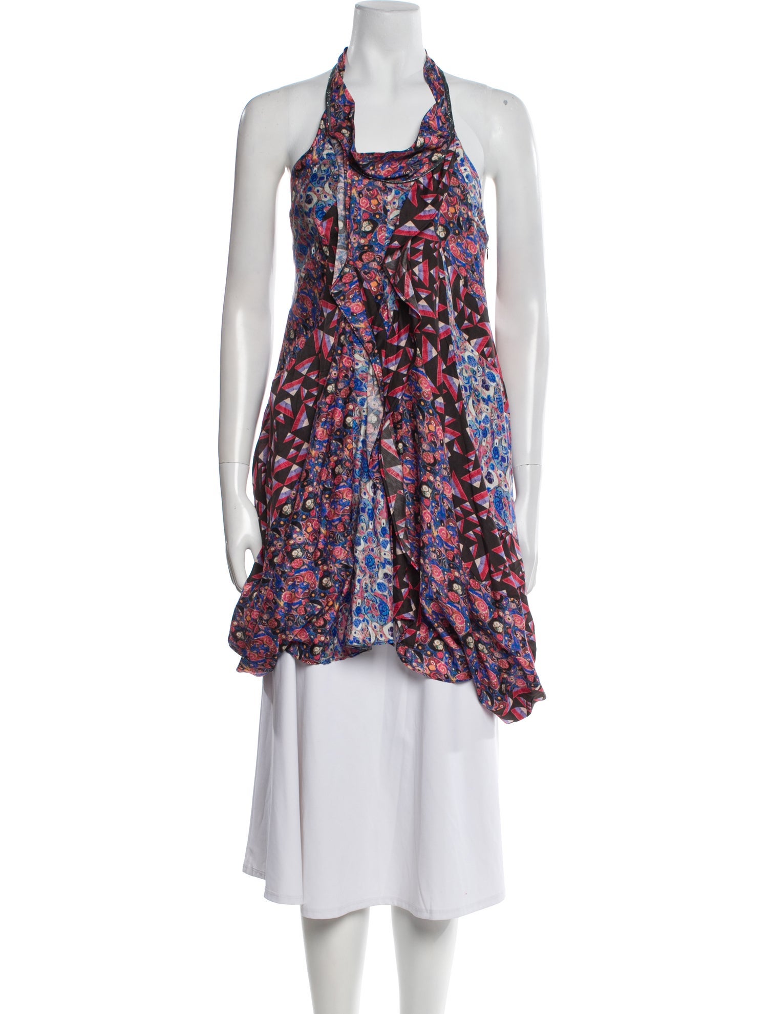 Isabel Marant Floral Print Halterneck Tunic