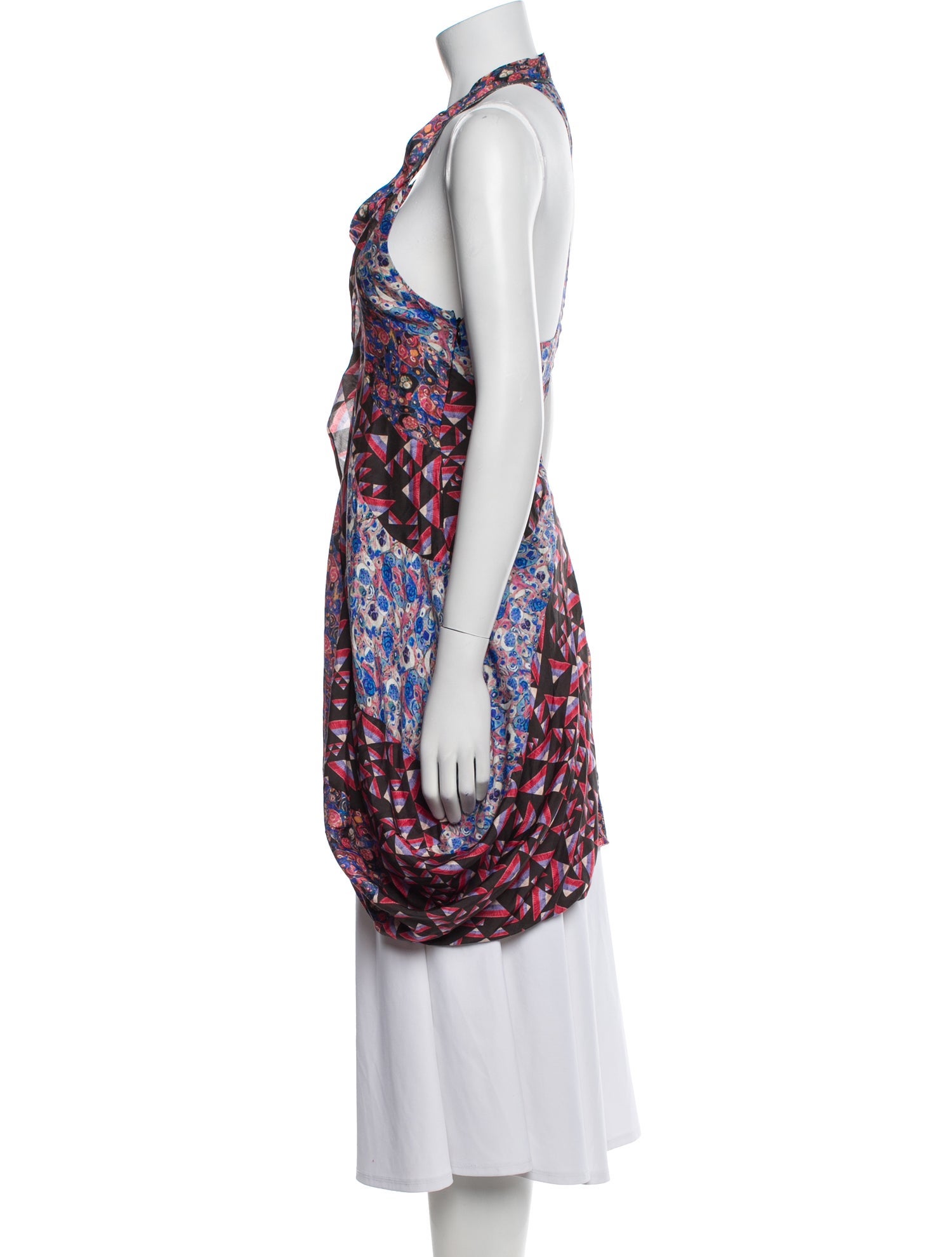 Isabel Marant Floral Print Halterneck Tunic