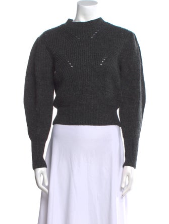 Isabel Marant Virgin Wool Mock Neck Sweater