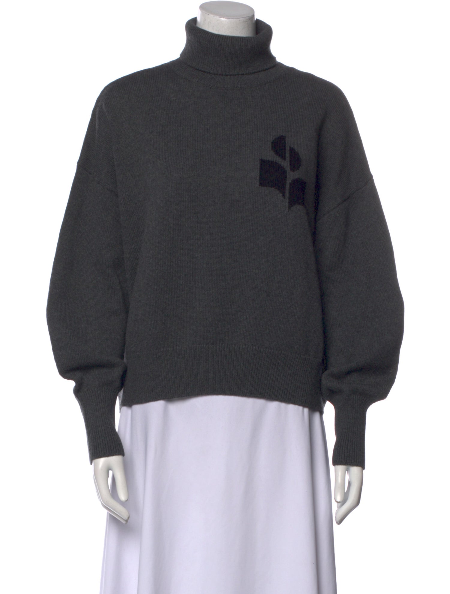 Isabel Marant Graphic Print Turtleneck Sweater