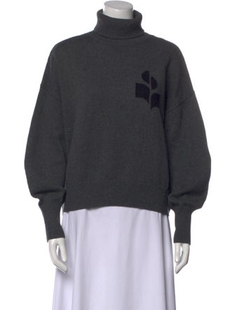 Isabel Marant Graphic Print Turtleneck Sweater