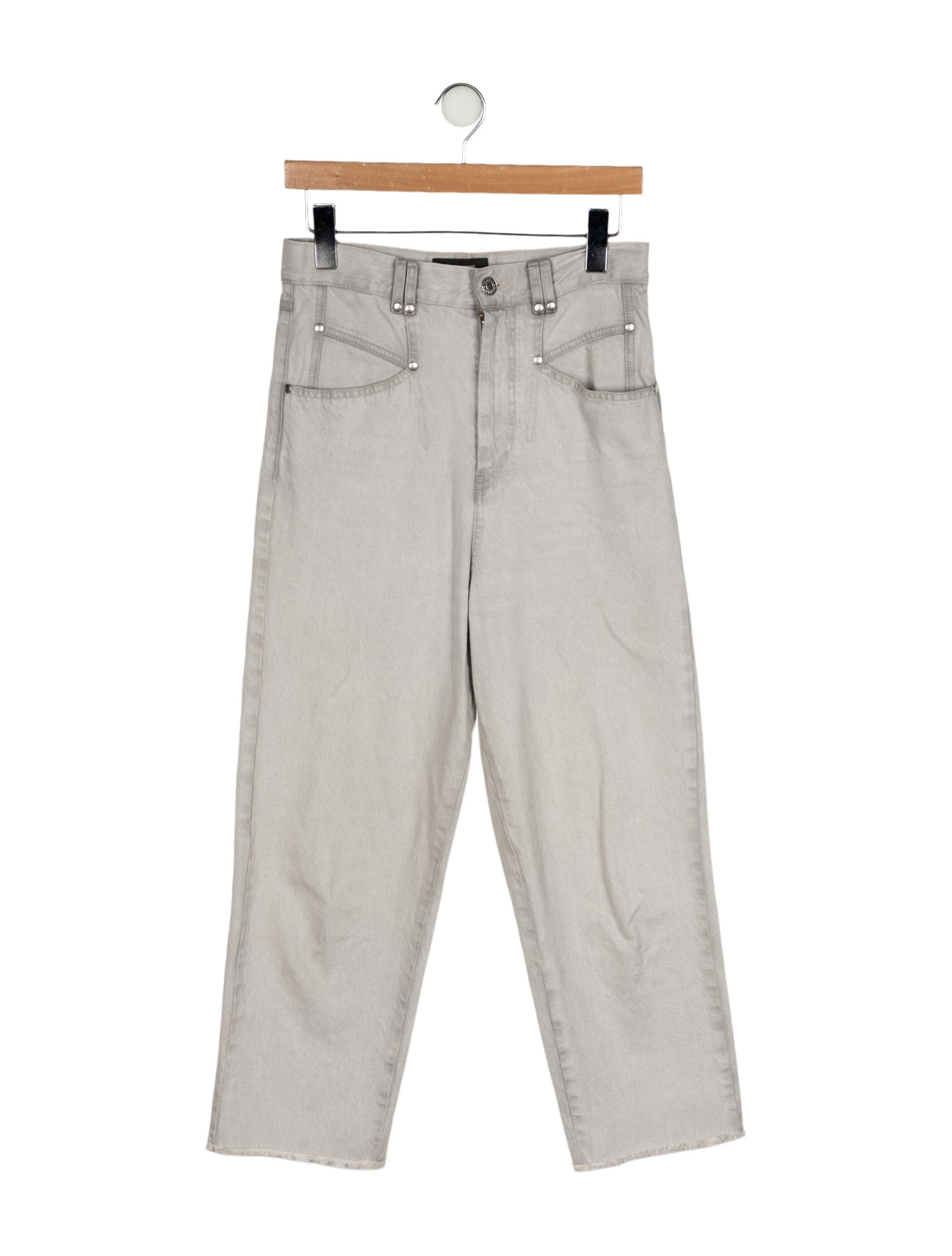 Isabel Marant High-Rise Straight Leg Jeans