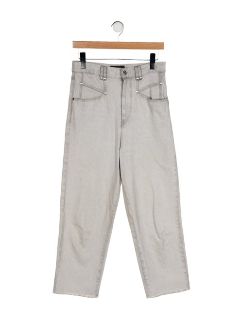 Isabel Marant High-Rise Straight Leg Jeans
