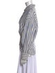Isabel Marant Striped Long Sleeve Button-Up Top